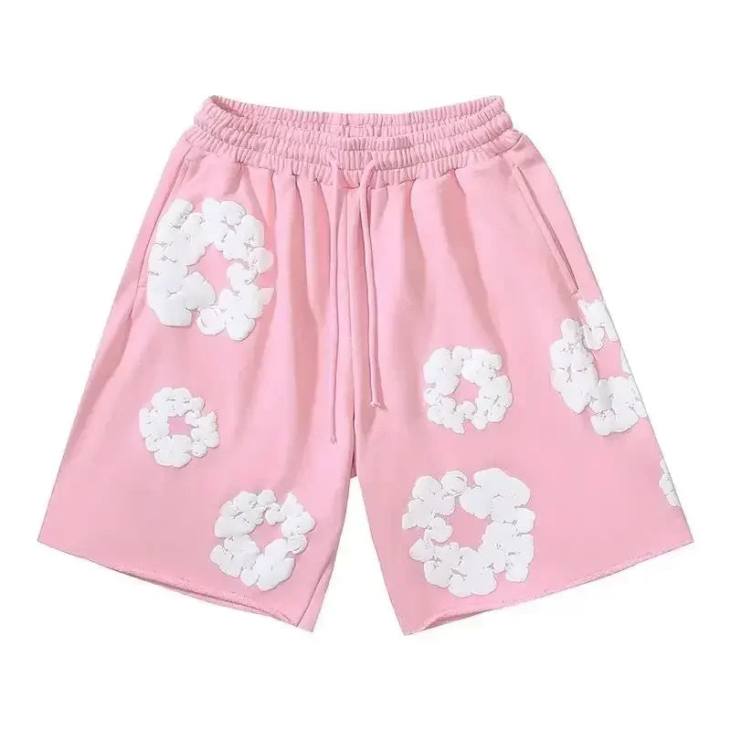 Fashion Pants Men's and Women's American Kapok Floral Pants Breathable and Quick-drying Best Fashion Daily Casual Shorts