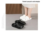 Hole shoes men's summer new outer wear bag head couple half bag heel bag head garden shoes beach women's shoes