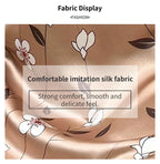 Women's Sleepwear Summer Floral Print Satin Nightgown Casual Sleeveless Backless Slip Night Dress Sexy Nightdress Home Clothes