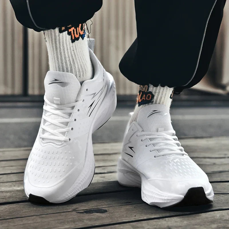 Mens Running Shoes Pro Training Mesh Breathable Flat Sneakers 2024 Trendy Couple Tennis Shoes for Men and Women Big Size