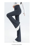 Denim Barbie Pants Women Clothing Wear Slightly High Waist Slim Hip Lift 2024 Spring and Autumn New Solid Sports Women Pants