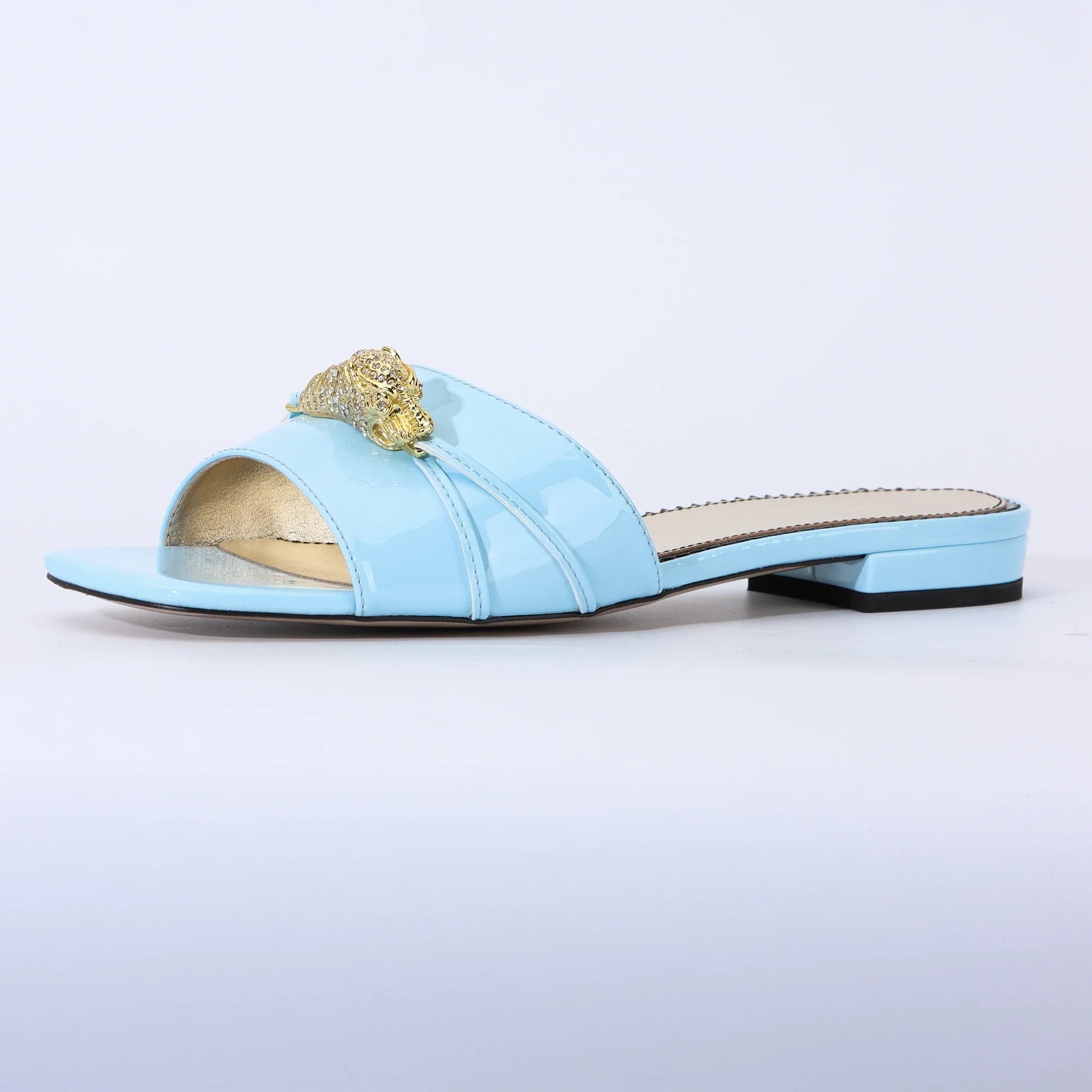 Designer Shoes for Women Jeweled Snake Flat Slides Sandals Summer 2024 Classic funny Slippers Women High Quality Luxury