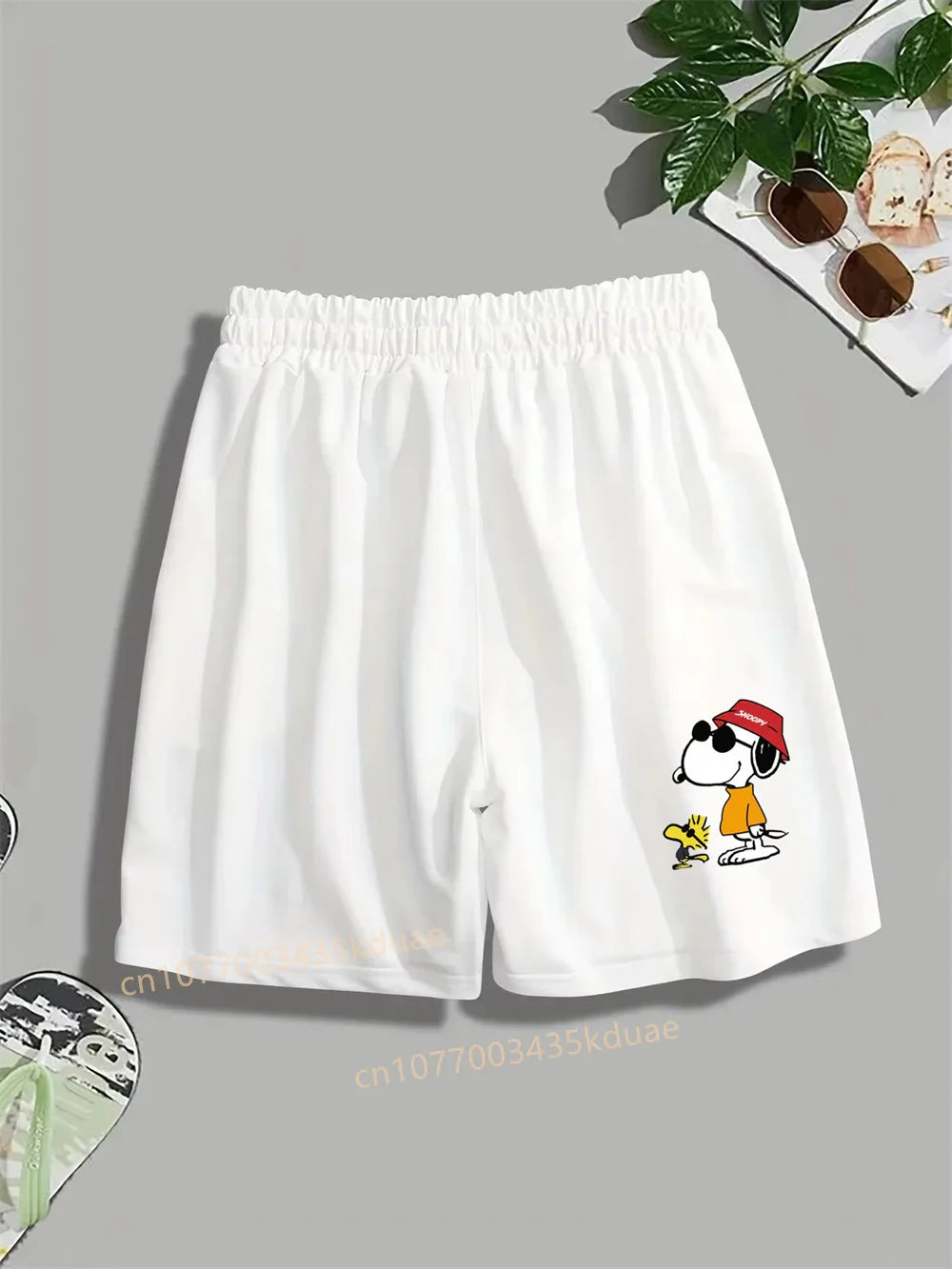 New Funny Snoopy Printed Street Shorts Boy's Girl's Men's Women's Casual Shorts Summer Couple Cartoon Sports Shorts Beach Pants