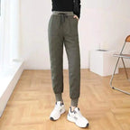 down Bottoming down Cotton Pants Women's New Loose High Waist down Wadded Trousers Women's Fashion Autumn and Winter New
