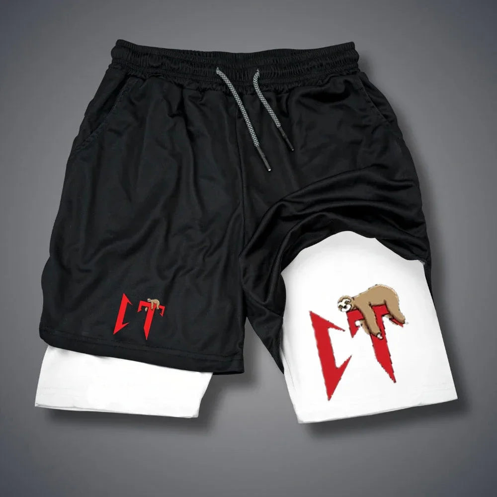 Natanael Cano Amor Tumbado Shorts Men's 2-in-1 Compression Shorts Funny Fitness Gym Short Pants Double-deck Quick Dry Sportswear