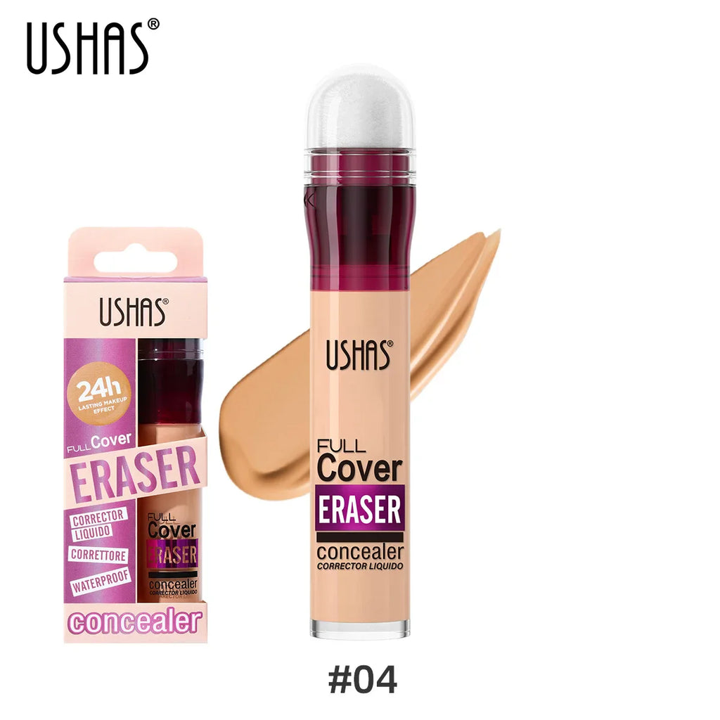 USHAS Sponge Tip Foundation Holding Concealer No Makeup Removal Waterproof Concealer 12 Colours Available