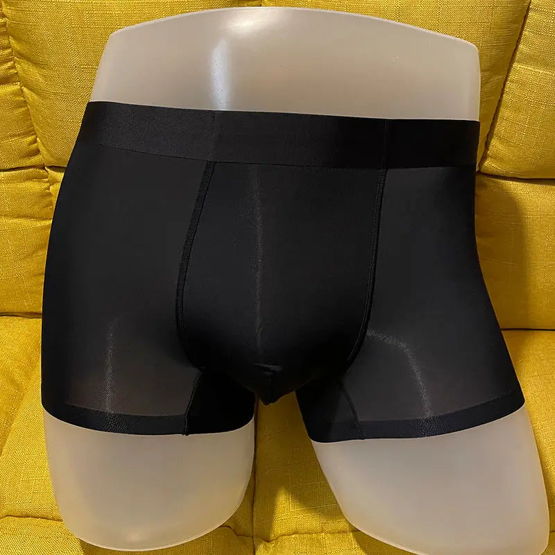 High Quality Men's Ice Silk Underwear Summer Thin Breathable Seamless Panties Sexy Male Underpants Plus Size Boxer Shorts