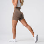 Women High Waist Compression Soft Comfort Seamless Contour Yoga Shorts Summer Outdoor Running Exercise Yoga Running Shorts