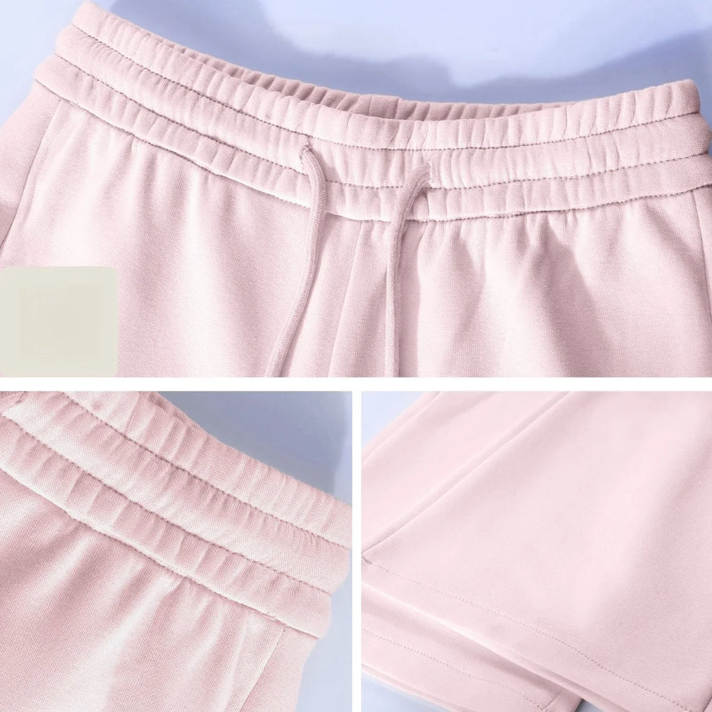 Women's Wide Leg Pants Lady's Draswtring Sweet Y2K Pink Flare Pant Boot Cut Female Long Trousers Casual Chic Matching Sweatpants