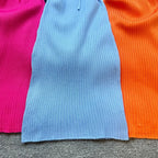 YuooMuoo Chic Fashion Sexy Package Hips Knitted Mini Dress 2O25 New Slim Elastic Rib Knitted Summer Dress Lady Streetwear Outfit