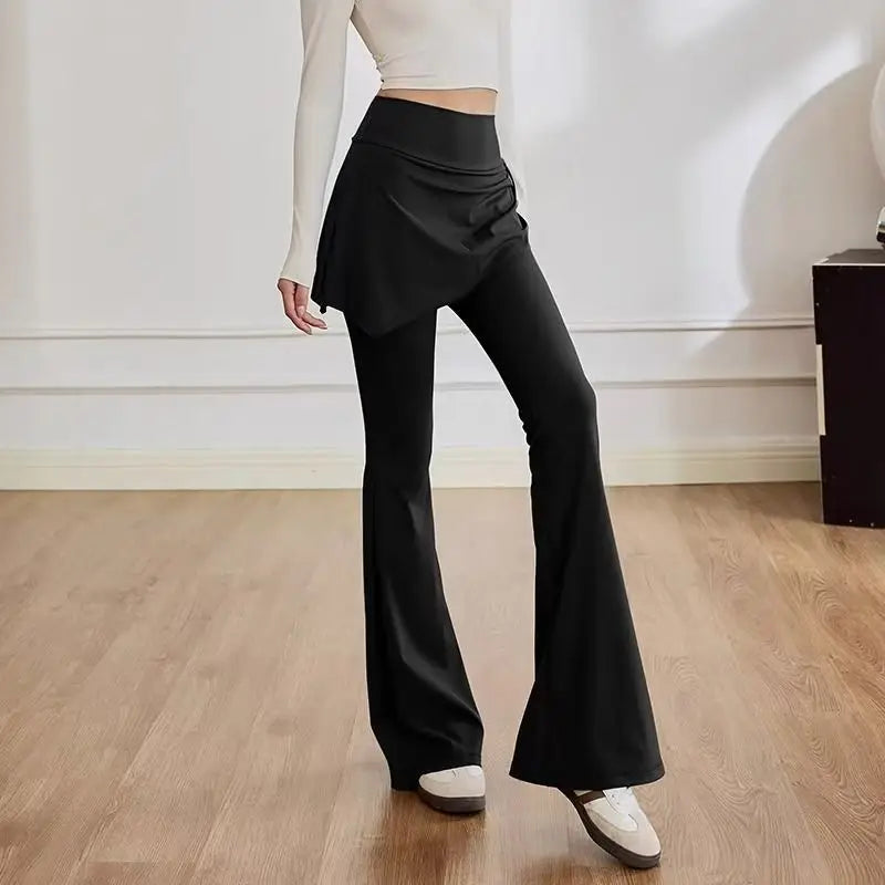 Women's Wide Leg Pants Lady's Draswtring Sweet Y2K Pink Flare Pant Boot Cut Female Long Trousers Casual Chic Matching Sweatpants