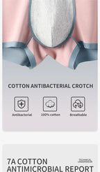 MiiOW Dry Breathable Summer Men's Panties Set Seamless Sexy Men Underwear Boxers Cotton Crotch Man Underpants Male Boxer Briefs