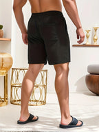 Summer New Arrival Sports Short Men New Comfortable Elastic Waist Clothing Male Breathable Short Trousers .Casual Shorts for  Men