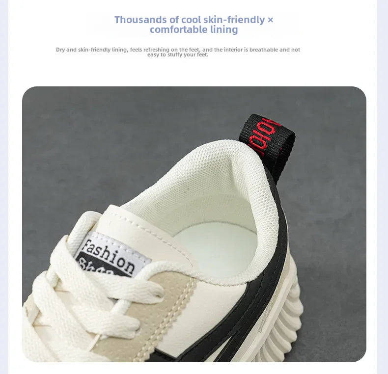 Women's Spring 2025 New Casual Sports Shoes Women Sneakers Round Toe High Quality Shoes Ladies Platform Shoes