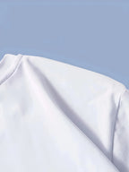 Men's 100% pure cotton comfortable casual loose oversized MALINO ITALIA printed sports round neck long sleeved T-shirt top