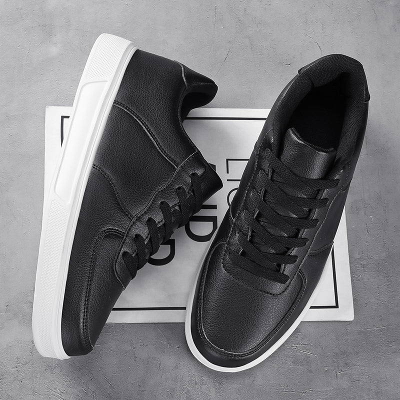 Fashion Leather Men White Sneakers Breathable Comfort Classic Casual Shoes Mens Outdoor Walking Shoes Couple Footwear Size 36-47