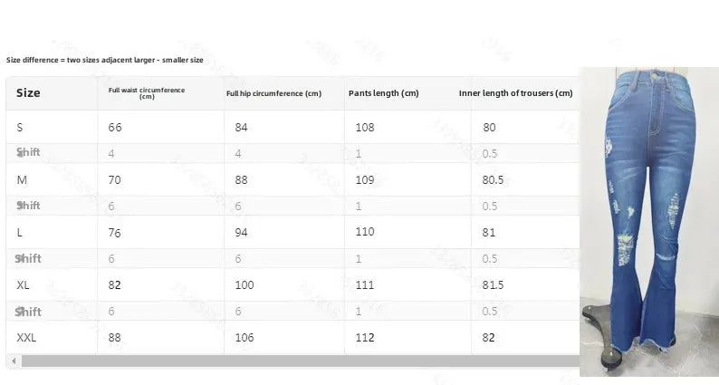 High-Waisted Jeans High Elasticity Splitter Fashion European American Net Red Direct Factory Sales Cross-Border Trade Goods