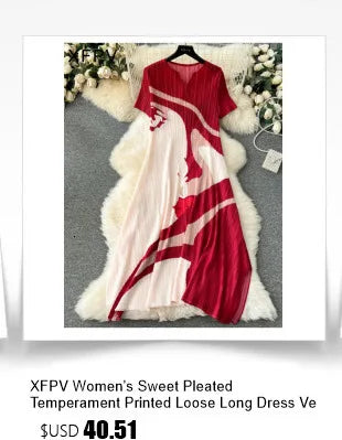 XFPV Women's Sweet Short Denim Dress For Women  Belt Slim Short Sleeved Vestidos Korean Fashion Spring Summer 2025 SM11153