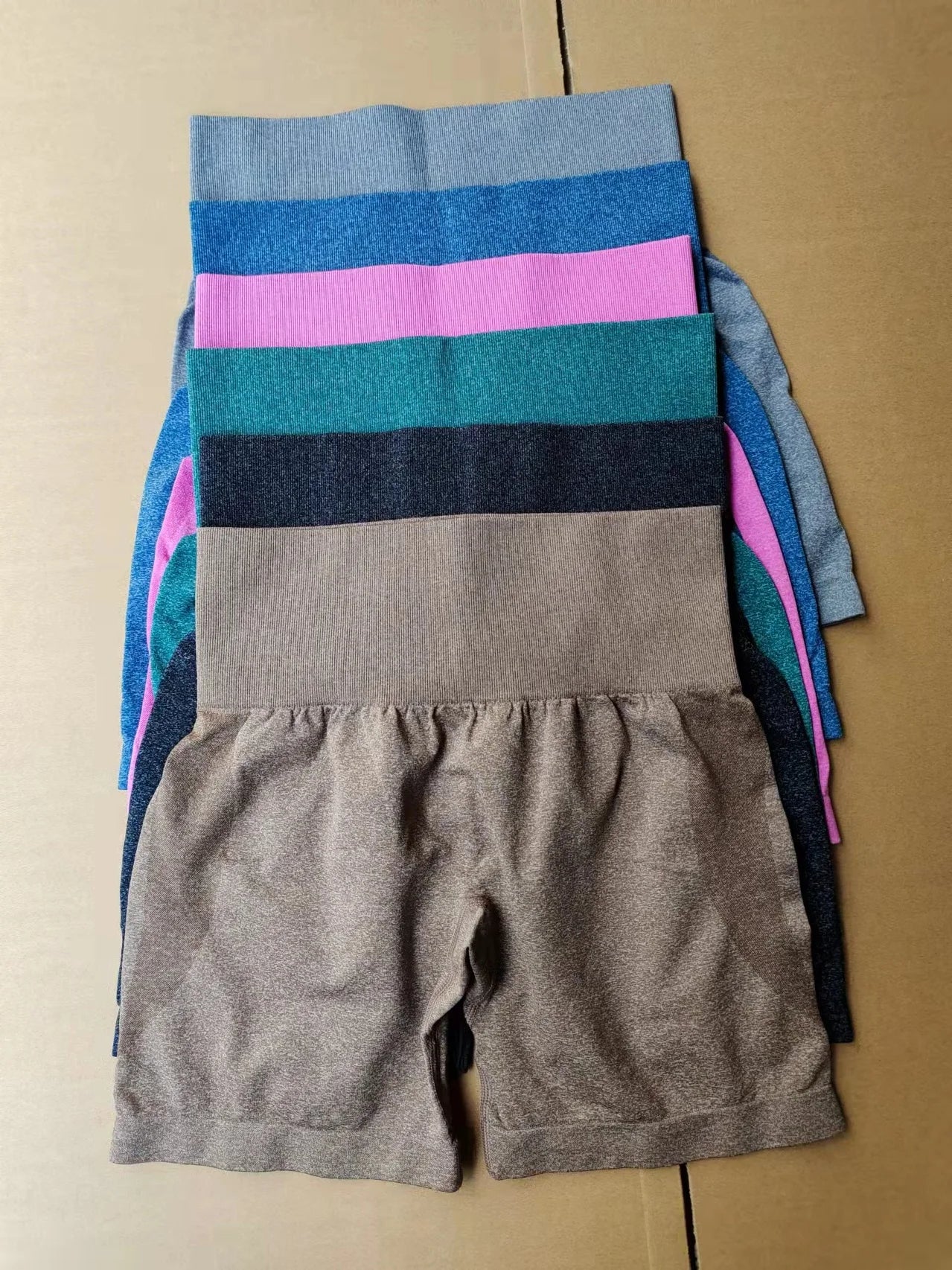 Women High Waist Compression Soft Comfort Seamless Contour Yoga Shorts Summer Outdoor Running Exercise Yoga Running Shorts