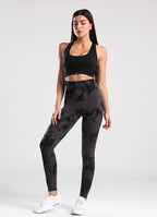 Tie Dye Seamless Gym Leggings Women Push Up Women Mallas Sports Fitness Contour Yoga Running Pants Elastic  Leggins
