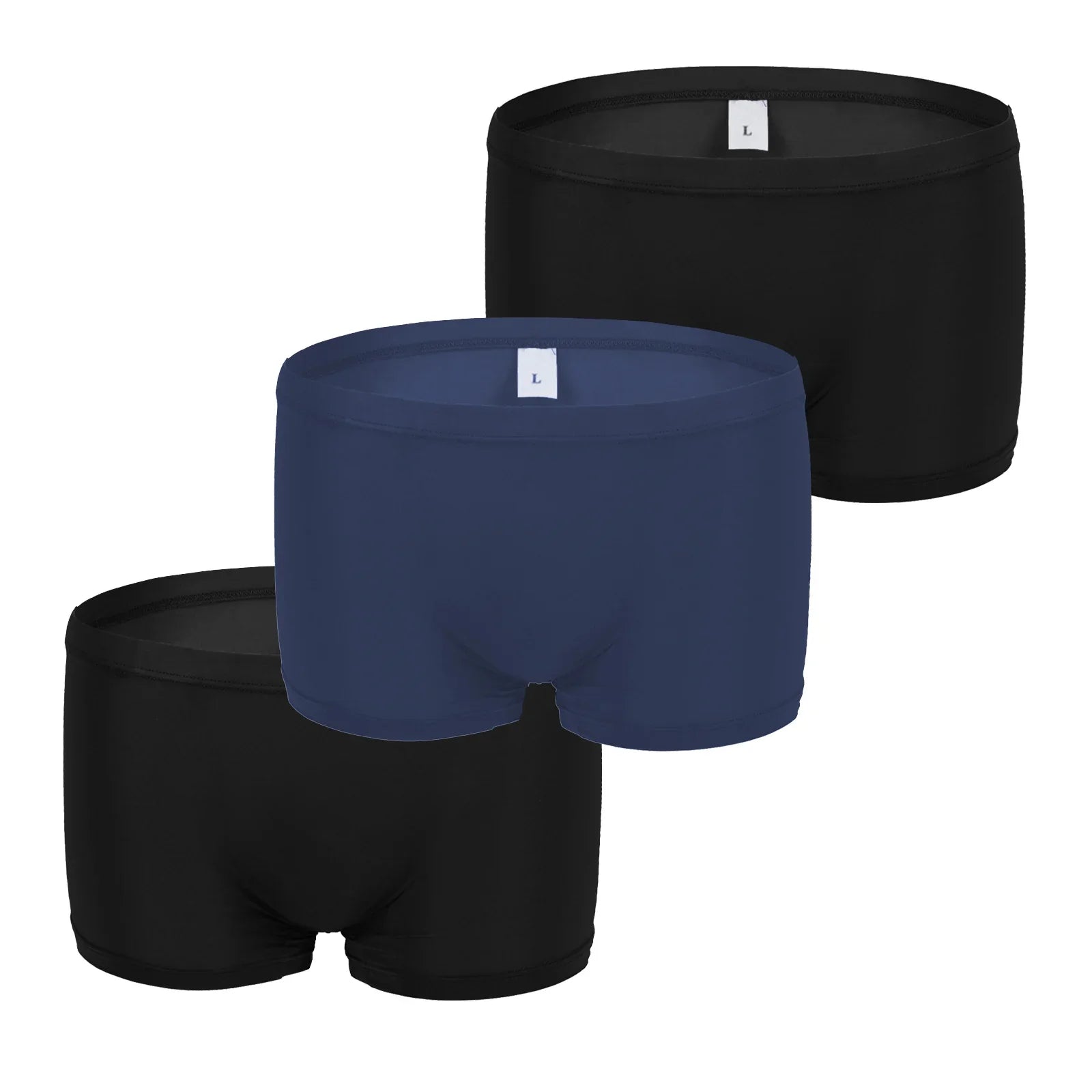 CLEVER-MENMODE 3/ kit Men Underwear Ice Silk Sexy Translucent Boxer Shorts Ultra-thin Panties Boxershorts Underpants Cool