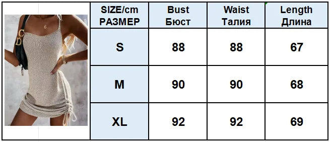 Women Spaghetti Strap Knitted Dress Fashion Solid Summer Sleeveless Sexy Mini dresses for lady Bodycon sweater mini dresses