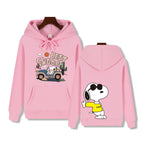 Men's casual fashion brand high-end quality Snoopy print Autumn Winter thick warm street fashion hoodie