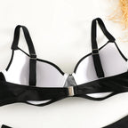 Underwired Bra Cup Brazilian Bikini Female Swimsuit Women Swimwear Two-pieces Bikini Set Push Up Bather Bathing Suit Swim Lady