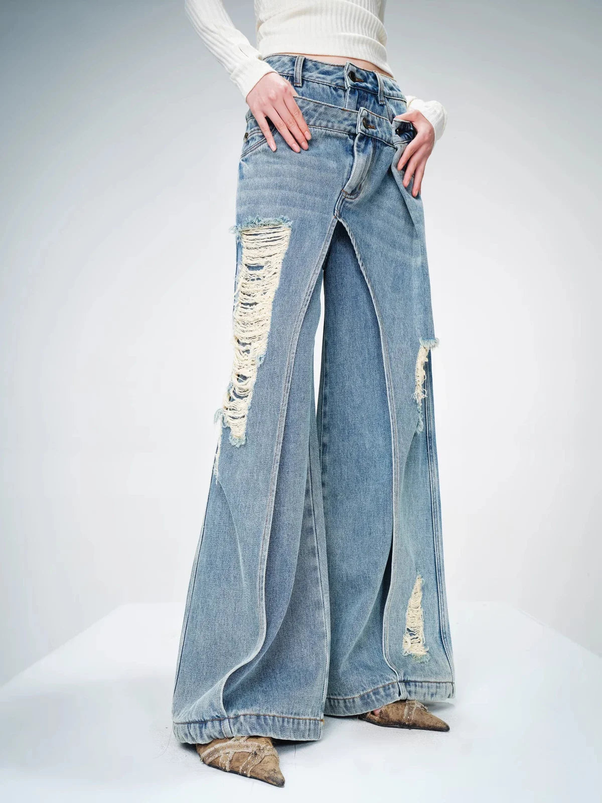 Women's Jeans Harajuku Y2k Japanese 2000s Style 90s Aesthetic Baggy Denim Trousers Punk Jean Pants Vintage Trashy Clothes 2025