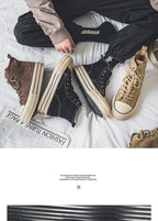 Classic Fashion Skateboarding Shoes for Men Women Comfy Suede Leather High Top Sneakers Men Height-increasing Platform Sneakers