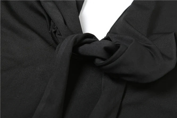 Weird Puss Tight Bandage Dress Women Backless Deep V-Neck Sexy Halter Summer Midnight Hottie Sexy Clubwear Trend Hipster Bodycon