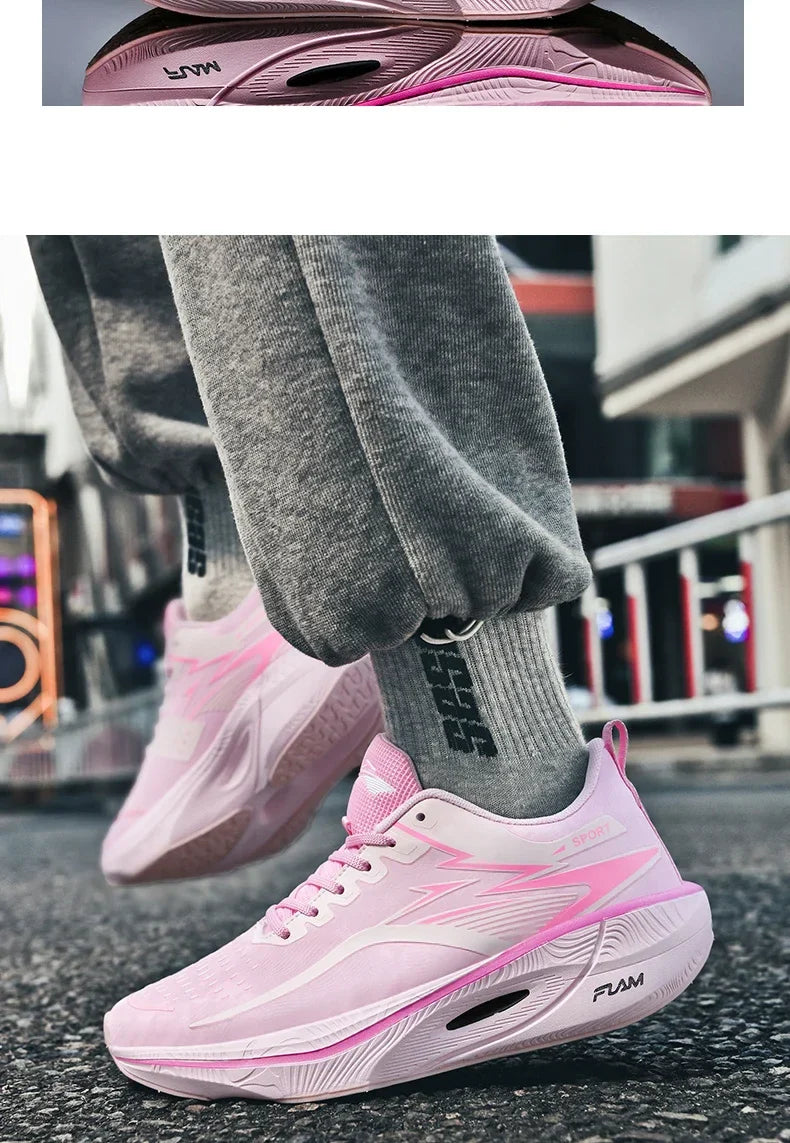 Mens Running Shoes Pro Training Mesh Breathable Flat Sneakers 2024 Trendy Couple Tennis Shoes for Men and Women Big Size