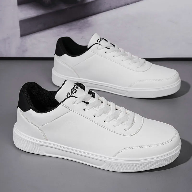 YRZL Men White Shoes Couple Casual Skateboard Shoes Comfortable Sneakers Lightweight Walking Women Tenis Shoes Plus Size 36-46