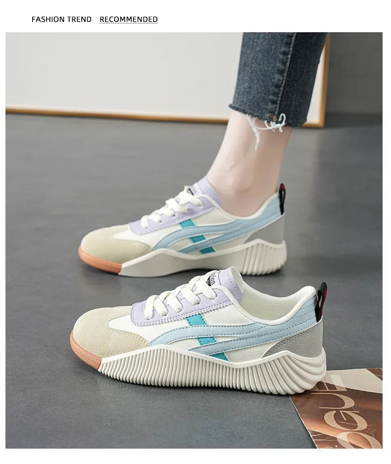 Women's Spring 2025 New Casual Sports Shoes Women Sneakers Round Toe High Quality Shoes Ladies Platform Shoes