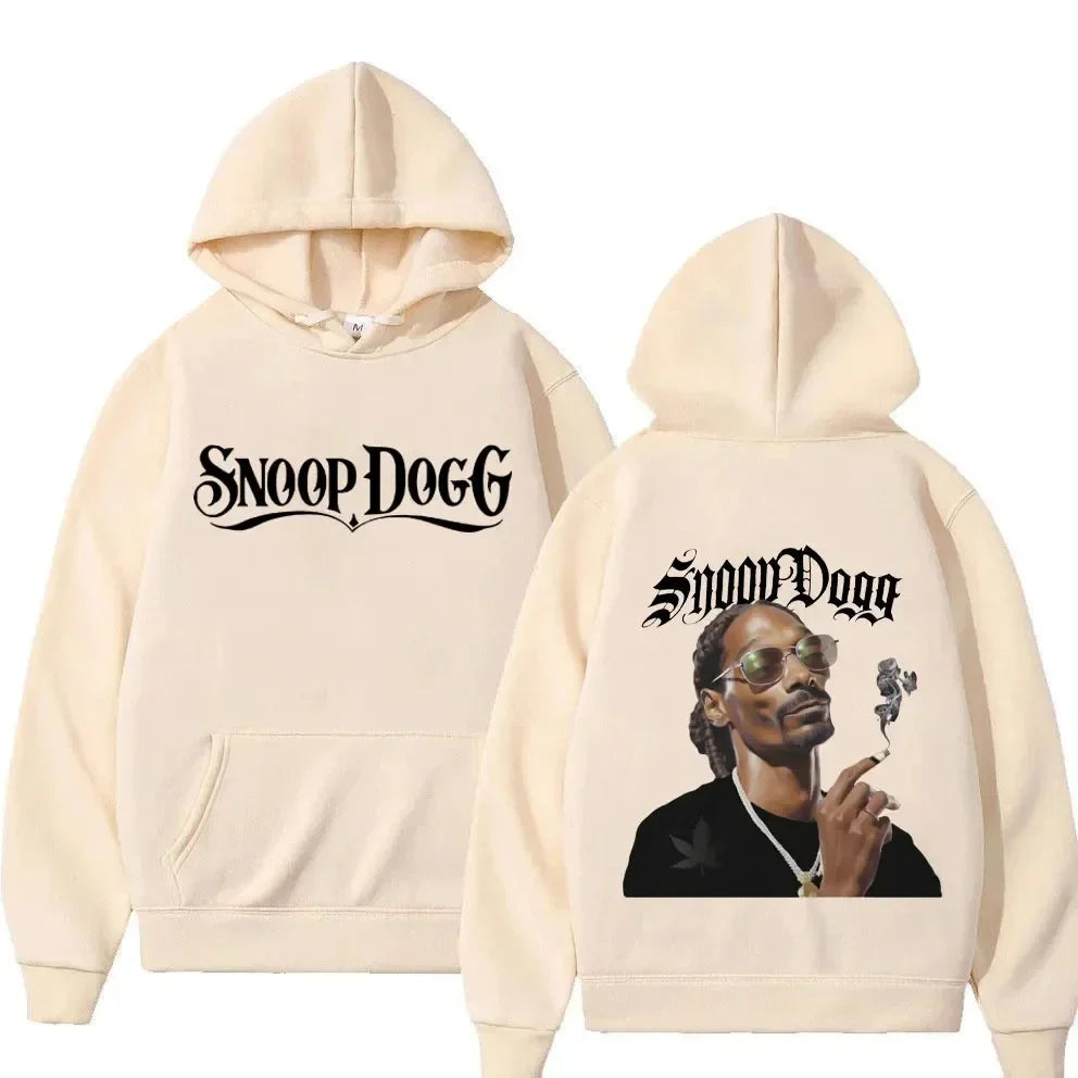 Male Fashion Y2K Long Sleeve Pullovers Sweatshirt Streetwear Vintage Snoop Dogg Graphic Hoodie Men Casual Hip Hop Style Hoodies