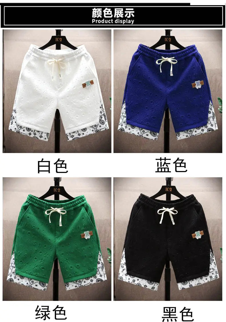 Top selling men's high-quality trendy printed shorts for spring and summer 2025, five quarter shorts, casual shorts