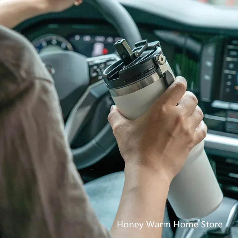 Tyeso Stainless Steel Coffee Cup Cold And Hot Double-layer Insulated Cup Tumbler Thermo Water Bottle Car Travel Mug Vacuum Flask