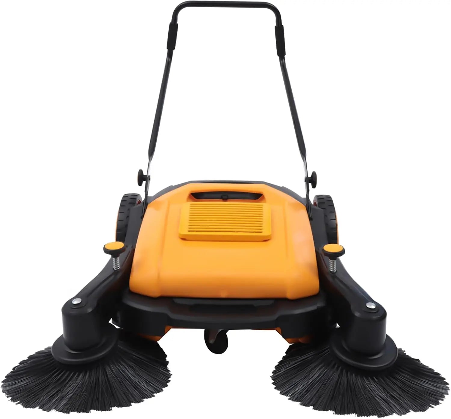 Walk-Behind Sweeper 41.34" Sweeping Width Manual Hand Push Sweeper Hand Push Sweeper Floor Sweeper Angle & Height Adjustable Out