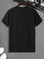 Men's summer 100 cotton fashionable casual loose plus size London England printed sports round neck short sleeved T-shirt top