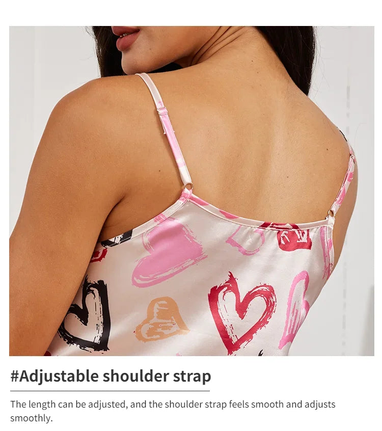 Women Nightdress Sexy Sleepwear Pajamas Nightgowns Slip Skirt Loungewear Nightie Ladies Summer Casual Home Clothes Pyjama Femme