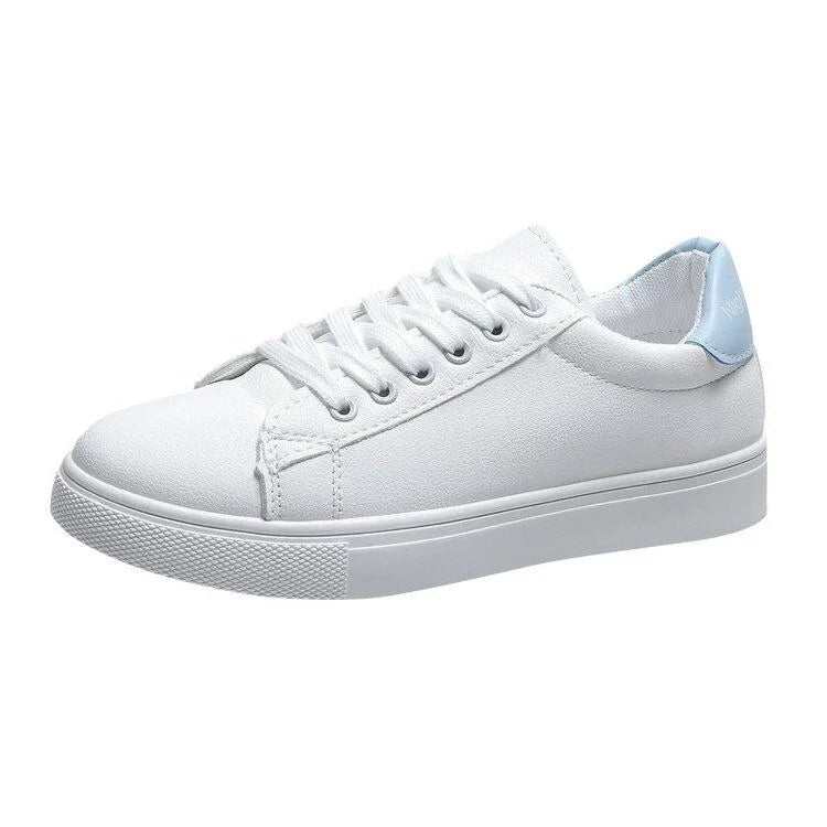 Trendy and minimalist 2025 white shoes, new spring and autumn fashion classic versatile student casual sports flat shoes