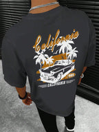 California Extreme Sports Racing Competitions T-Shirt Men Fashion Cotton Clothes Summer T-Shirts Hip Hop Oversized Casual Tops