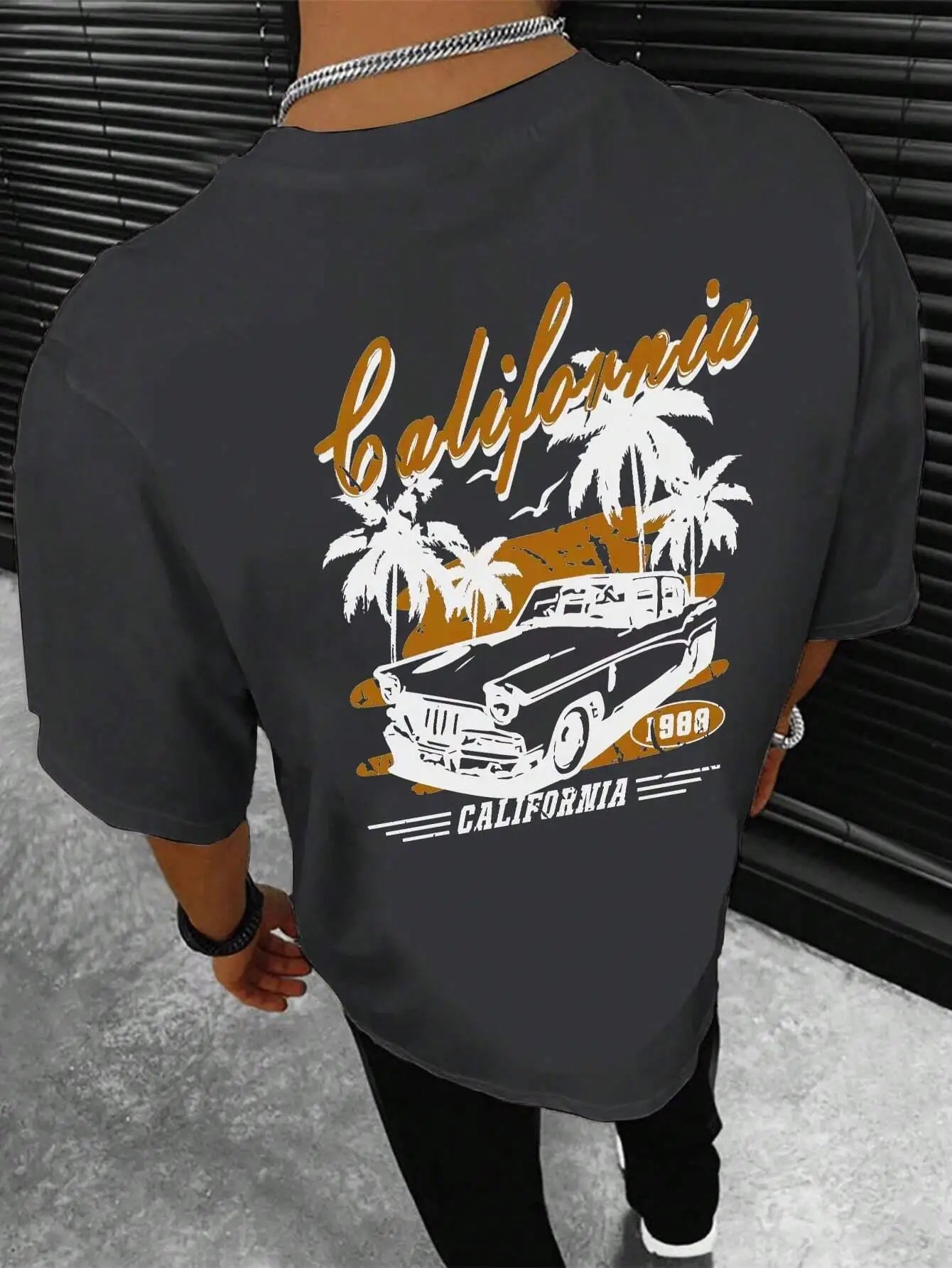 California Extreme Sports Racing Competitions T-Shirt Men Fashion Cotton Clothes Summer T-Shirts Hip Hop Oversized Casual Tops