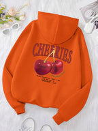 Cherries Cosh Valentine Funny Print Hoody Men Women Hip Hop Pullover Hoodie Loose Warm Sweatshirt Fashion Fleece Clothing Couple