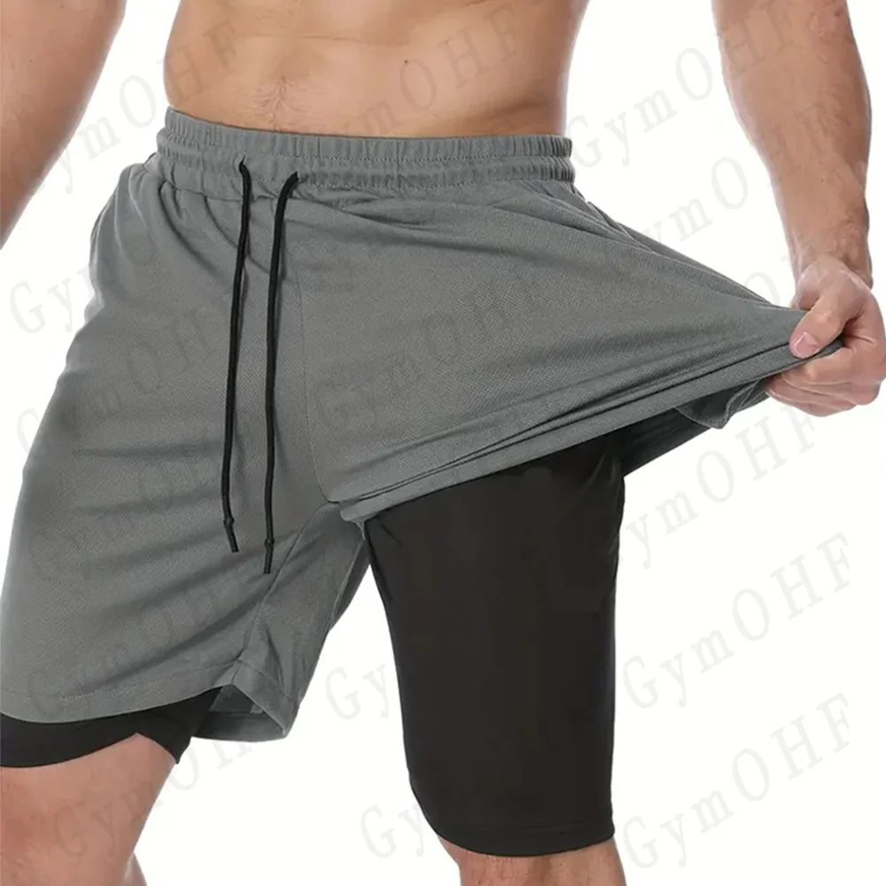 Men's sports shorts, spider print compression shorts, informal, training, running, 2-in-1, Y2K order shipped directly