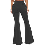 Women Jeans Flare Pants Sexy Denim Long Pant Hip Wrap Casual Solid Elegant Splice Regular Slim Fit High Waist Trousers Summer