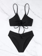 Summer Women's Leopard Patchwork Swimsuit Sexy Back Cross Lace-Up Swimwear High Waist Bikini Set Push Up Bathing Suit Beachwear