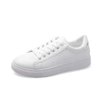Trendy and minimalist 2025 white shoes, new spring and autumn fashion classic versatile student casual sports flat shoes