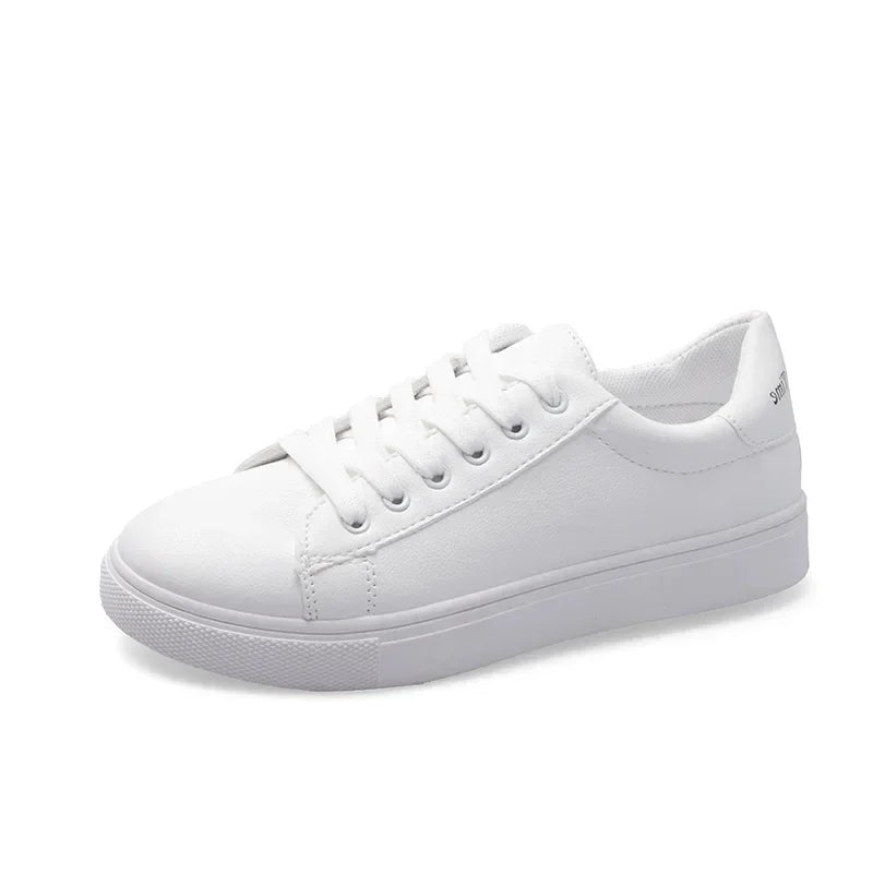 Trendy and minimalist 2025 white shoes, new spring and autumn fashion classic versatile student casual sports flat shoes