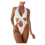 Swimsuits Women's Plus Size Bathing Suit Tummy Control Swimwear Women Sexy Hollow One Piece Swimsuits High Waist Bikini Bottoms